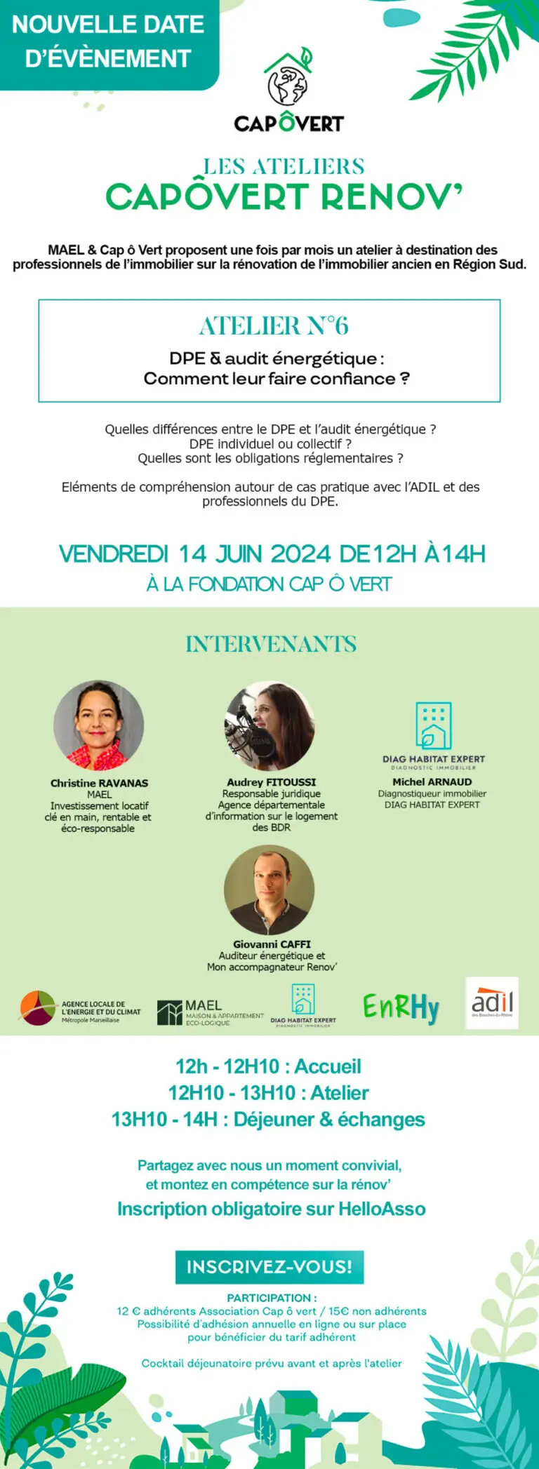 Atelier Cap ô Vert juin 2024